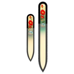 Fulgent World s.r.o.,GLASS NAIL FILES HAND PAINTED – SET OF 2 – ORIGINAL CZECH QUALITY – FOR NATURAL AND ACRYLICS NAILS (HF22),SKLENĚNÉ PILNÍKY RUČNĚ MALOVANÉ – SADA 2 – ORIGINÁL ČESKÁ KVALITA – NA PŘÍRODNÍ A AKRYLOVÉ NEHTY (HF22)