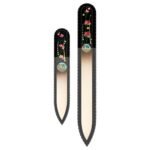 Fulgent World s.r.o.,GLASS NAIL FILES HAND PAINTED – SET OF 2 – ORIGINAL CZECH QUALITY – FOR NATURAL AND ACRYLICS NAILS (HF45),SKLENĚNÉ PILNÍKY RUČNĚ MALOVANÉ – SADA 2 – ORIGINÁL ČESKÁ KVALITA – NA PŘÍRODNÍ A AKRYLOVÉ NEHTY (HF45)