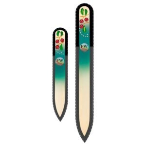 Fulgent World s.r.o.,GLASS NAIL FILES HAND PAINTED – SET OF 2 – ORIGINAL CZECH QUALITY – FOR NATURAL AND ACRYLICS NAILS (HF51),SKLENĚNÉ PILNÍKY RUČNĚ MALOVANÉ – SADA 2 – ORIGINÁL ČESKÁ KVALITA – NA PŘÍRODNÍ A AKRYLOVÉ NEHTY (HF51)