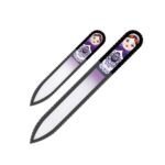 Fulgent World s.r.o.,GLASS NAIL FILES MATRYOSHKA SET OF 2 (PURPLE) CZECH ORIGINAL NAIL FILES,SKLENĚNÉ PILNÍKY MATRYOSHKA SADA 2 (FIALOVÝCH) ČESKÝCH ORIGINÁLNÍCH PILNÍKŮ NA NEHTY