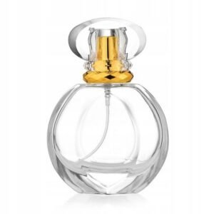Senzi Cosmetics,Glass Perfume Bottle Crystal Diana Gold 50ml,Flakon Szklany Na Perfumy Kryształ Diana Gold 50ml