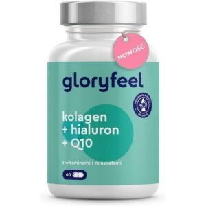 Gloryfeel,Collagen + coenzyme Q10 + hyaluronic acid - Premium: Marine collagen - With zinc, magnesium, vitamin B12, D3, A and C - 60 caps.,Kolagen+koenzym Q10+kwas hialuronowy - Premium: Kolagen morski - Z cynkiem, magnezem, witaminą B12, D3, A i C - 60 kap.