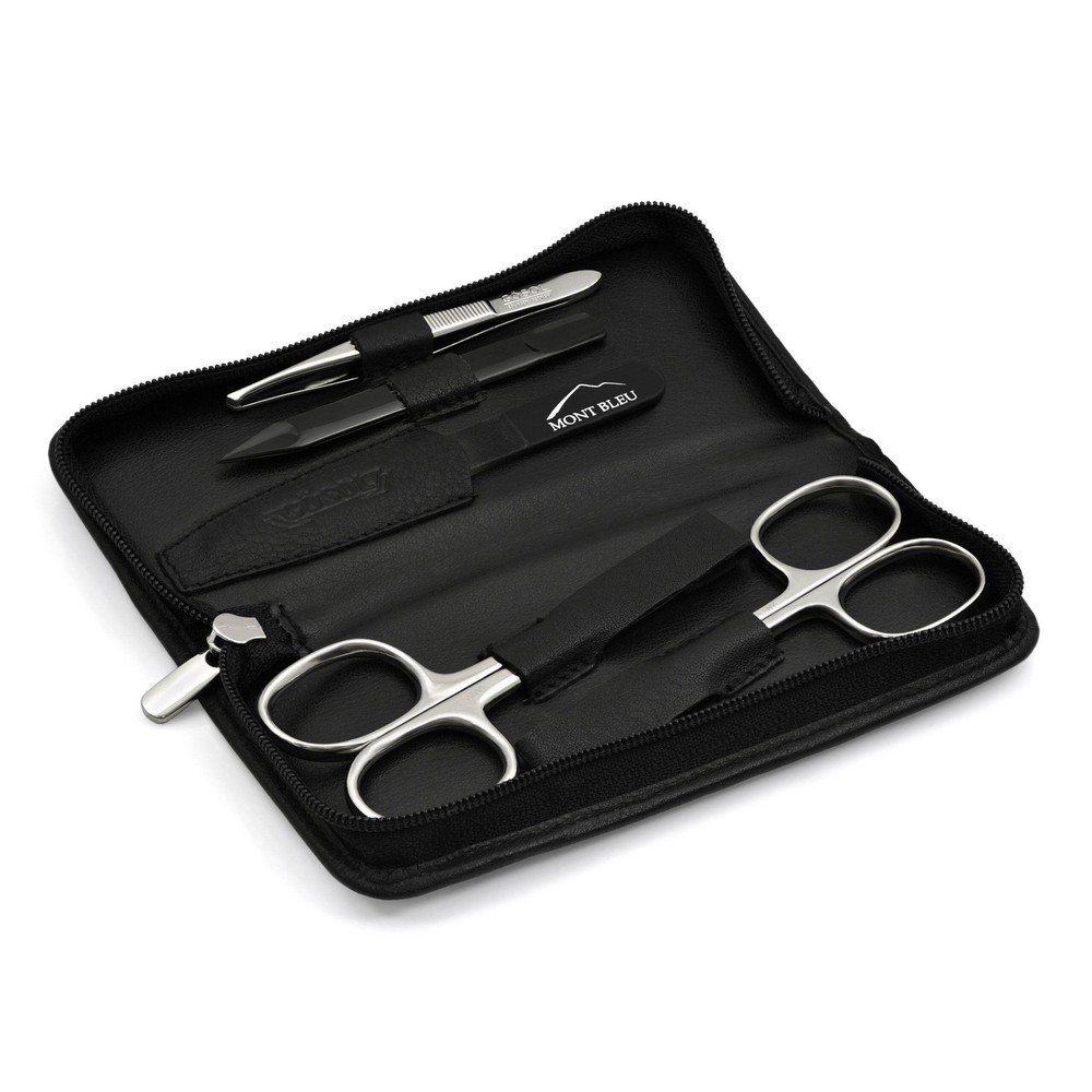 Mont Bleu s.r.o.,GÖSOL 5-piece Manicure Set in Leather Case, Made in Germany,GÖSOL 5dílná sada na manikúru v koženém pouzdře, vyrobeno v Německu