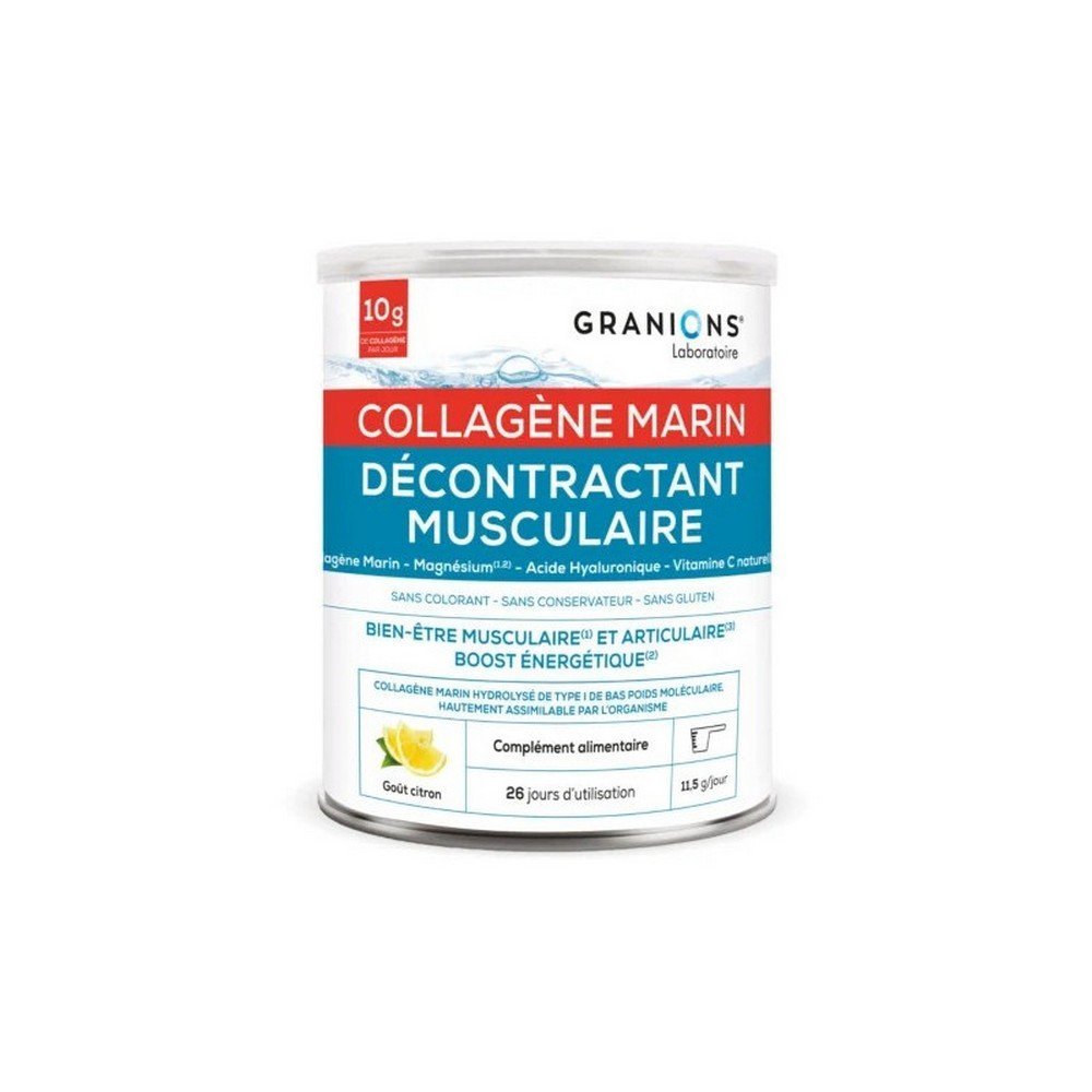 Granions Marine Collagen Muscle Relaxer 300g, Défrisant Musculaire Collagène Marin 300g
