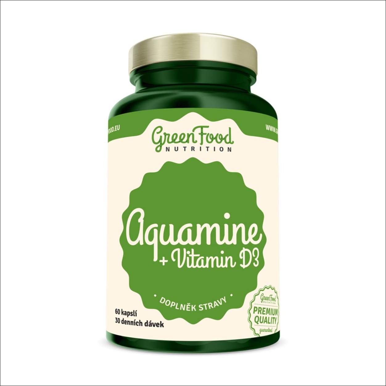 GreenFood Nutrition,GreenFood Aquamin + Vitamin D3 60 capsules,GreenFood Nutrition