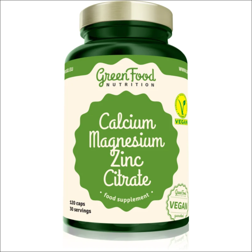 Greenfood Nutrition,Greenfood Nutrition Calcium Magnesium Zinc Citrate 120 capsules,Greenfood Nutrition