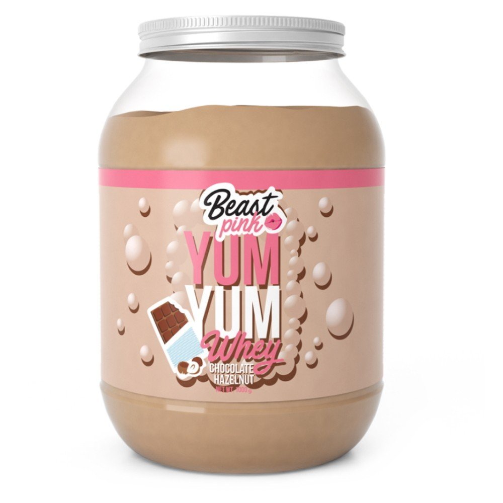 GYMBEAM BeastPink Yum yum whey protein chocolate hazelnut 1000 g
