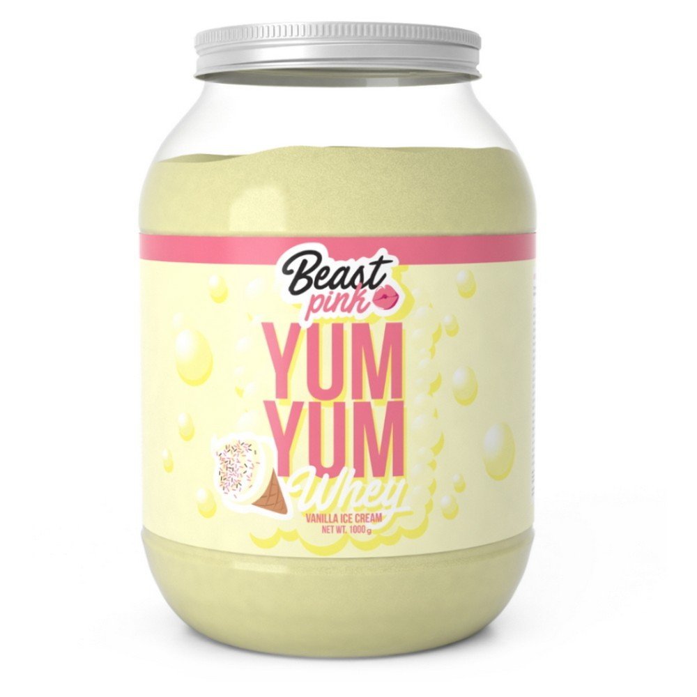 GYMBEAM BeastPink Yum yum whey protein vanilla ice cream 1000 g