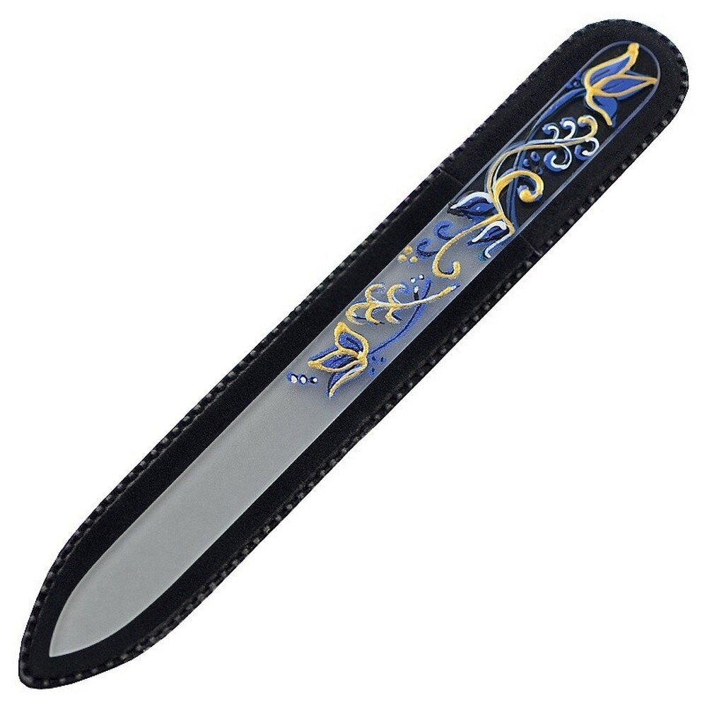 Mont Bleu s.r.o.,Hand painted glass nail file 303-GM15,Ručně malovaný skleněný pilník na nehty 303-GM15