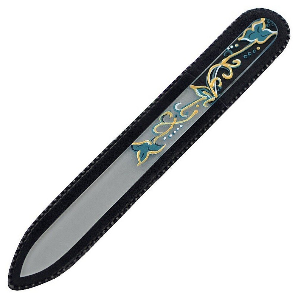 Mont Bleu s.r.o.,Hand painted glass nail file 303-GM7,Ručně malovaný skleněný pilník na nehty 303-GM7