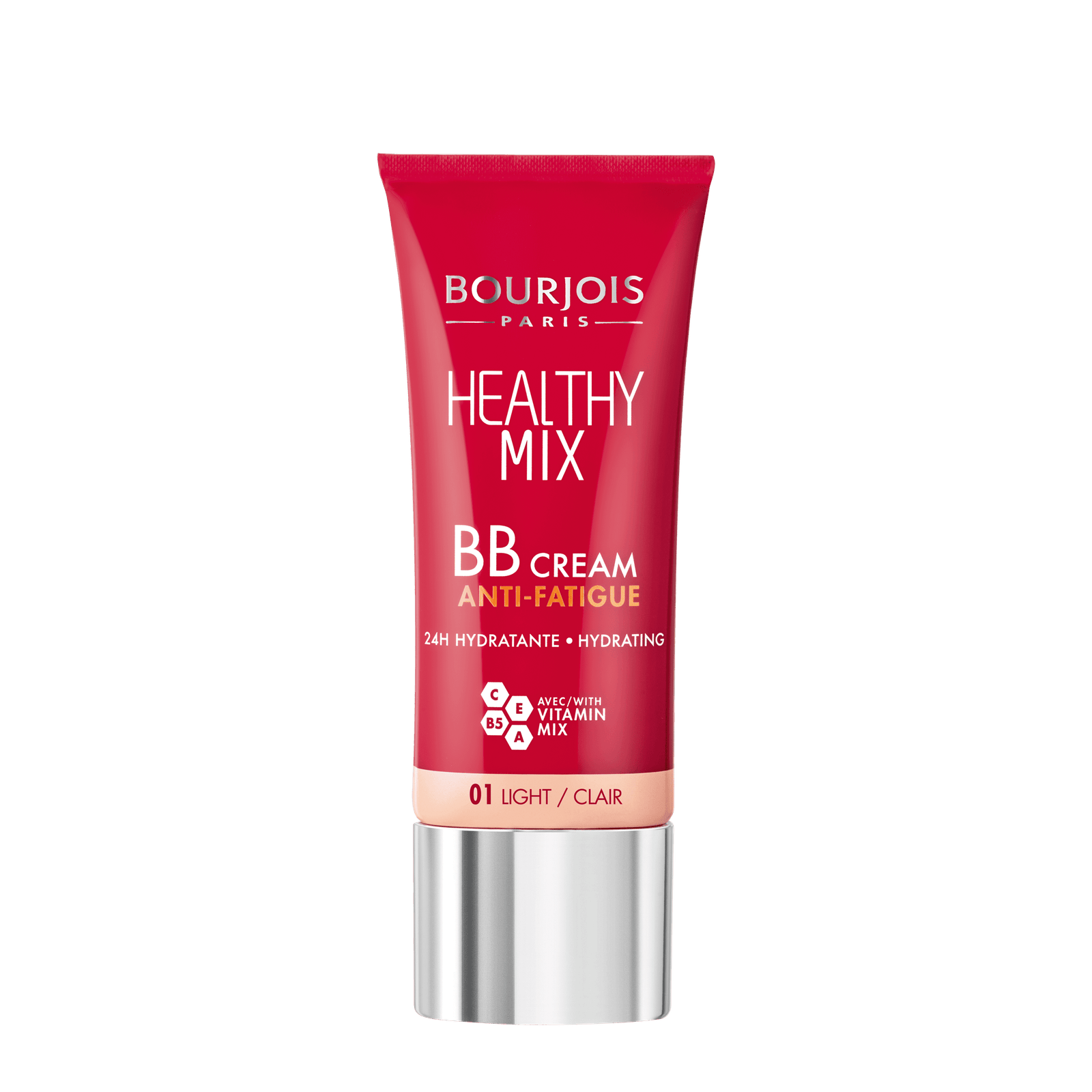Odwiedź sklep Bourjois,Bourjois BB Cream Healthy Mix illuminating and moisturizing BB cream with vitamins No. 01 - Light 20g,Bourjois Krem BB Healthy Mix rozświetlający i nawilżający krem BB z witaminami nr 01 - Light20g