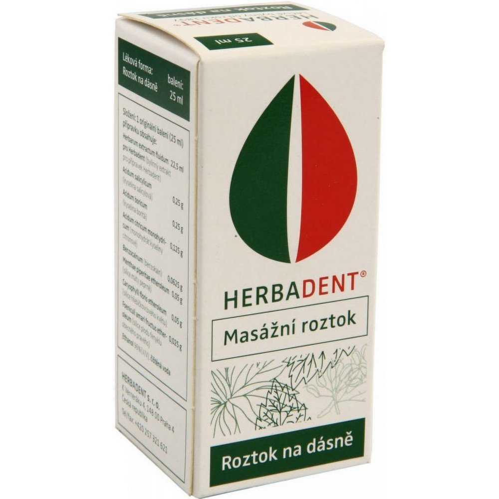 Herbadent massage solution gng.sol. 25 ml