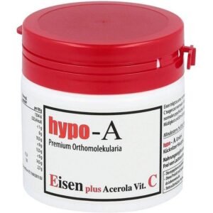 HYPO A Iron + Acerola Vitamin C Capsules Pack of 120, HYPO A Eisen + Acerola Vitamin C Kapseln, 120 Stück