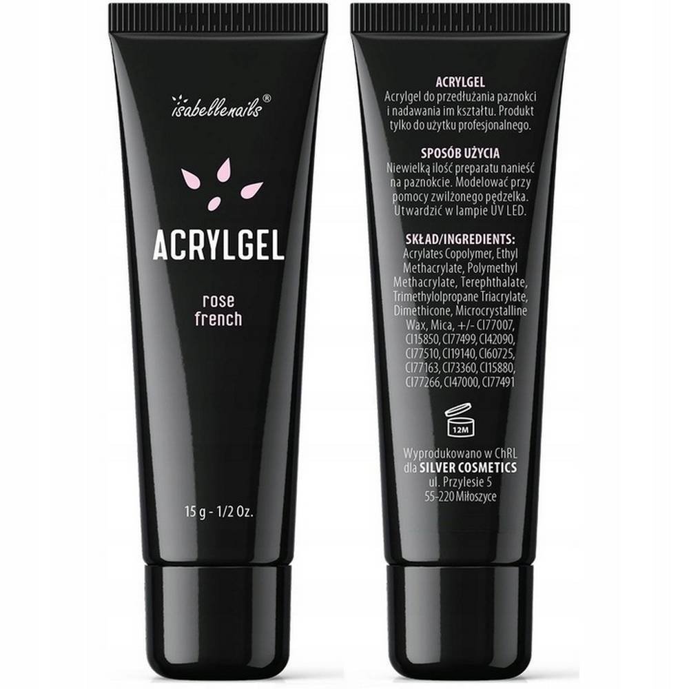 Isabellenails Akrylożel ROSE FRENCH, 15g - Imagen 2
