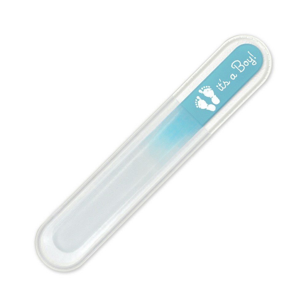 Mont Bleu s.r.o.,It’s a Boy! Baby Crystal Glass Nail File, Czech Made,Je to kluk! Dětský skleněný pilník na nehty české výroby