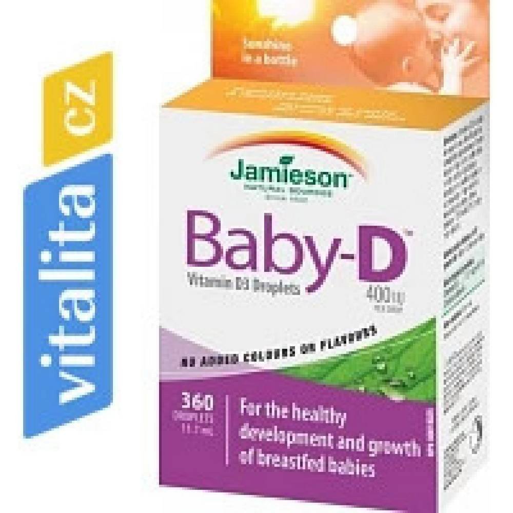 Jamieson Baby-D Vitamín D3 400 IU kapky 11,7 ml