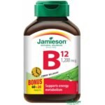 Jamieson Vitamin B12, 1200mcg with post.release. 80, Jamieson Vitamín B12 1200mcg s post.uvolňov. 80 