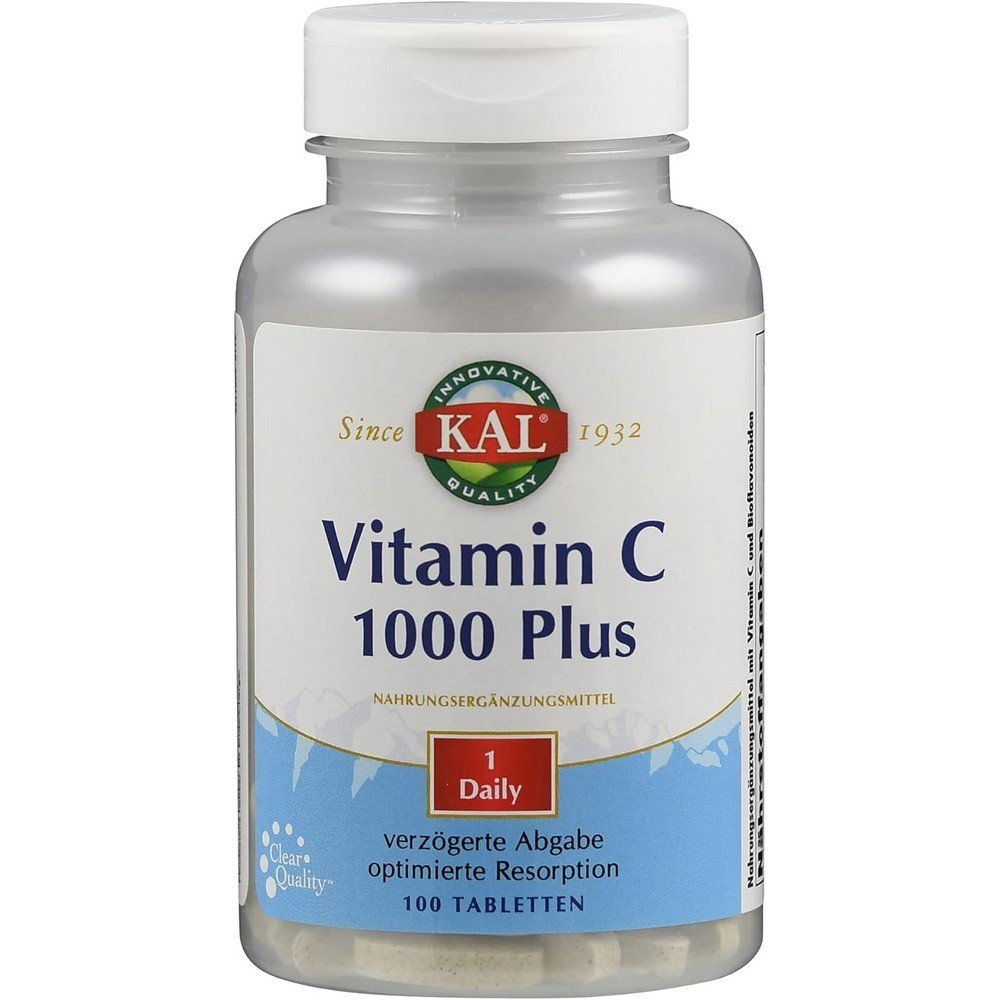 KAL Vitamin C 1000+ SR | 1000 mg | 100 Tablets, KAL Vitamin C 1000+ SR | 1000 mg | 100 Tabletten