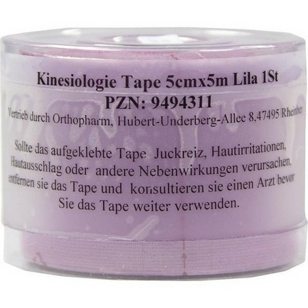 KINESIOLOGY tape 5 cmx5 m purple, 1 pc