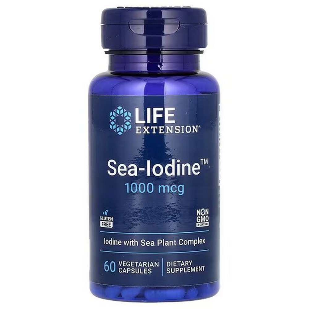 Life Extension, Sea-Iodine, Sea Iodine, 1,000 mcg, 60 vegetable capsules,Life Extension, Sea-Iodine, Meer-Jod, 1.000 mcg, 60 pflanzliche Kapseln