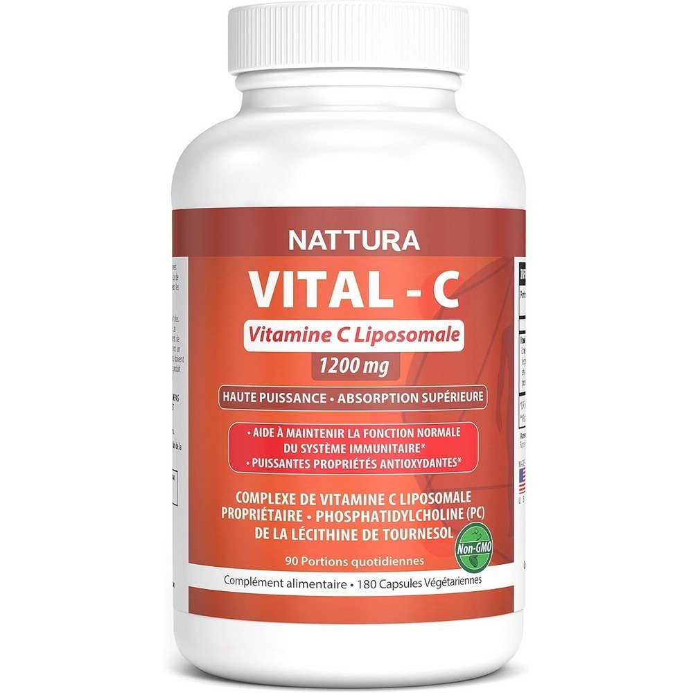 Liposomal Vitamin C - 1200 mg - 180 Veggie Caps, Liposomales Vitamin C – 1200 mg – 180 vegetarische Kapseln