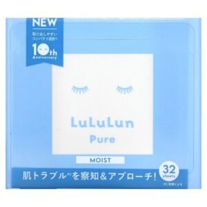 Lululun, Pure Beauty Face Mask, Moist Blue 6FB, 32 Sheets, 17 fl oz (500 ml),Lululun, Beauty Sheet Mask, Feucht, Pure Blue 6FB, 32 Tücher