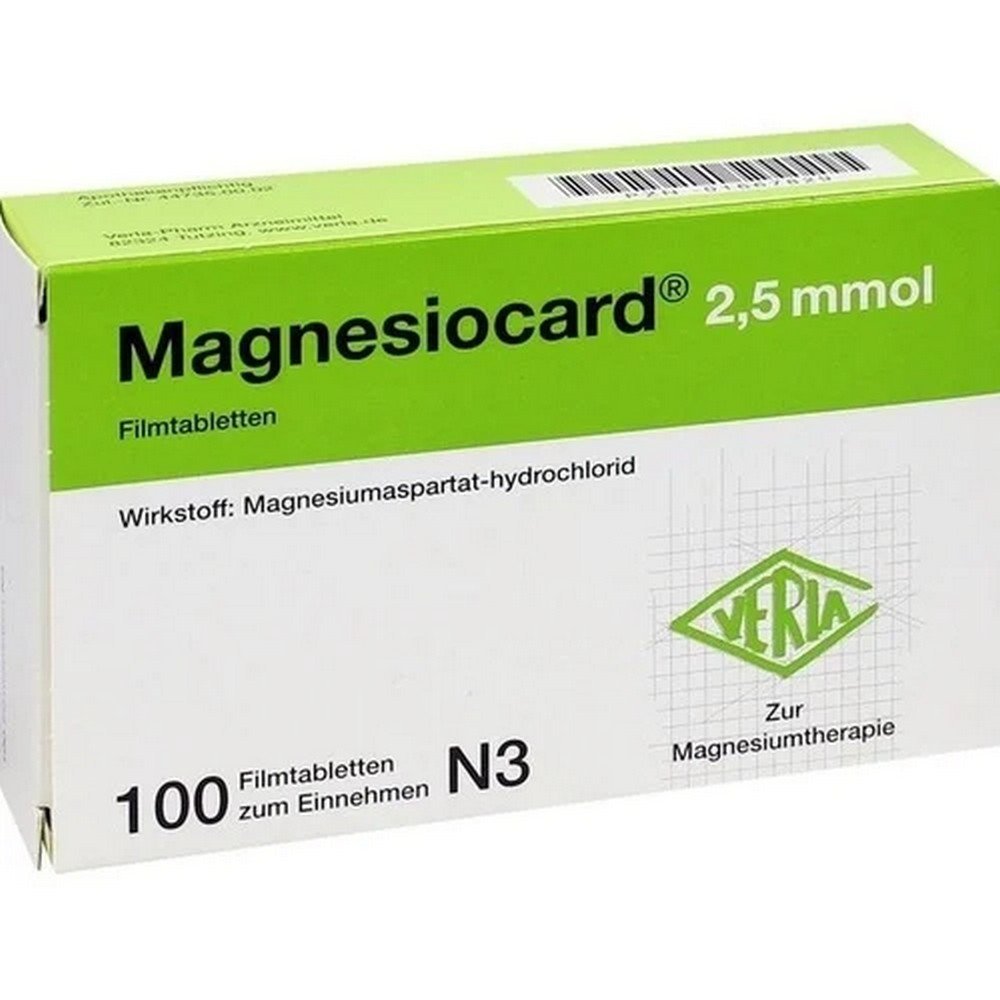 MAGNESIOCARD 2.5 mmol film-coated tablets,MAGNESIOCARD 2,5 mmol Filmtabletten
