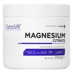 OstroVit, Magnesium Citrate powder 200 g, Cytrynian magnezu w proszku 200 g