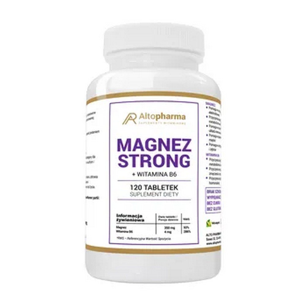 Magnesium Strong + B6 Cramps Stress High dose 120t