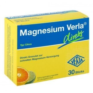 MAGNESIUM VERLA direct granulate citrus,  30 pcs