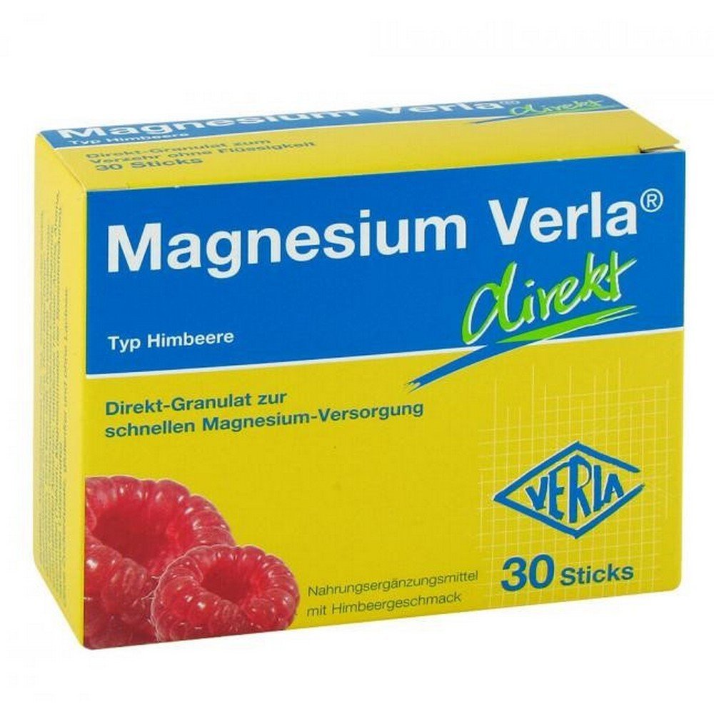 MAGNESIUM VERLA direct granules raspberry, 30 pcs