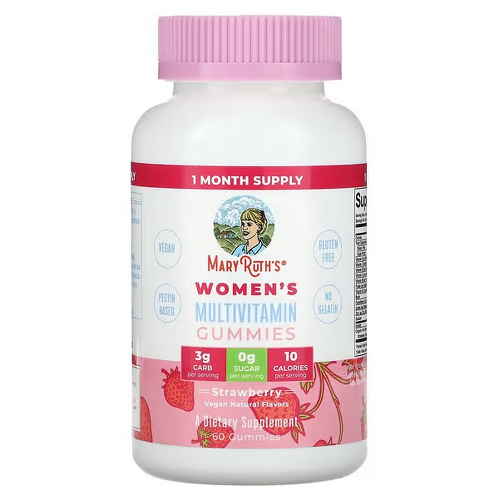 MaryRuth's, Multivitamin Gummies for Women, Strawberry, 60 Gummies,MaryRuth's, Multivitamin-Fruchtgummis für Frauen, Erdbeere, 60 Fruchtgummis
