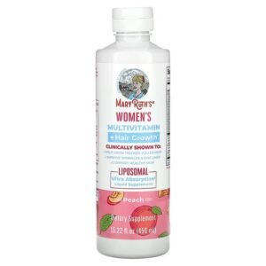 MaryRuth's, Women's Multivitamin + Hair Growth,  Peach, 15.22 fl. oz. (450 ml),MaryRuth's,  Multivitamin + Haarwachstum für Frauen, Pfirsich, 450 ml (15,22 fl. oz.)