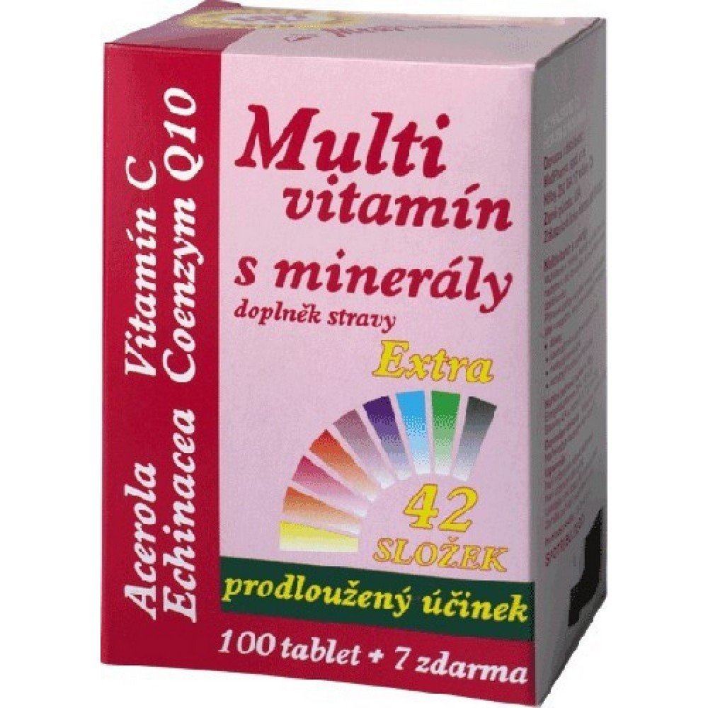 MedPharma MultiVitamin mit Mineralien + extra C 107, MedPharma MultiVitamín s minerály + extra C 107