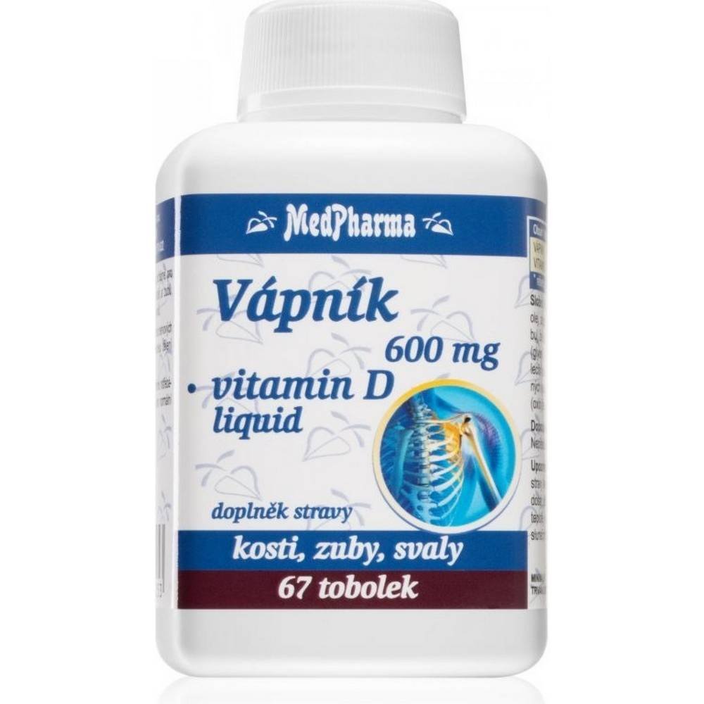 MedPharma Vápník 600 mg vit.D-liquid 67, MedPharma Vápník 600 mg vit.D-liquid 67
