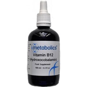 Metabolics Liquid Vitamin B12 Hydroxocobalamin 100 ml, Metabolics Tekutý Vitamín B12 Hydroxocobalamin 100 ml