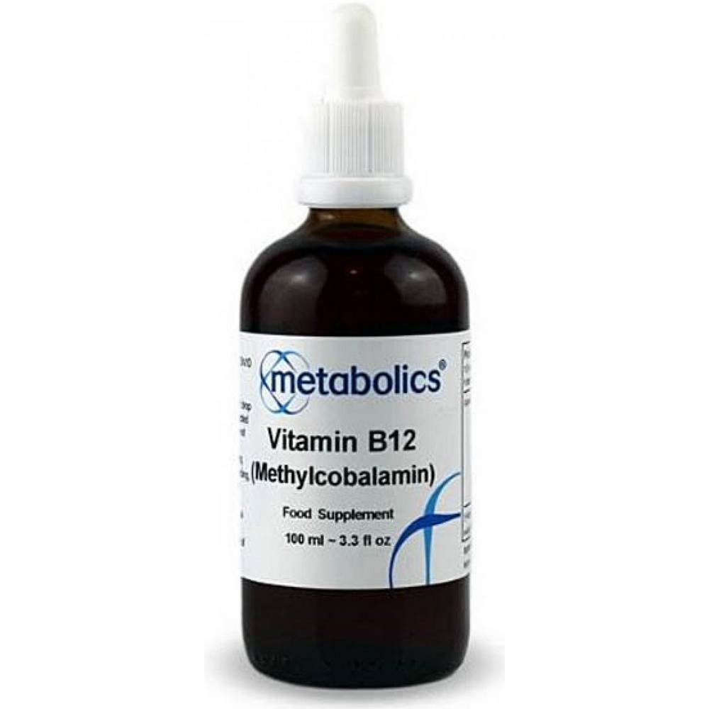 Metabolics Liquid Vitamin B12 Methylcobalamin 100 ml, Metabolics Tekutý Vitamín B12 Methylcobalamin 100 ml