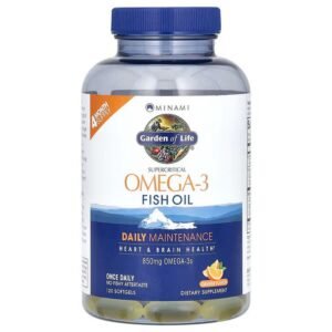 Minami Nutrition, Minami, Supercritical Omega-3 Fish Oil,Orange Flavor,60 Softgel Capsules per Container,Minami Nutrition,Minami,Supercritical Omega-3 Fischöl, Orangengeschmack,60 Softgel-Kapseln pro Behälter