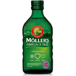 Möller's fish oil Omega 3 from cod liver 250 ml, Möller´s rybí olej Omega 3 z tresčích jater 250 ml