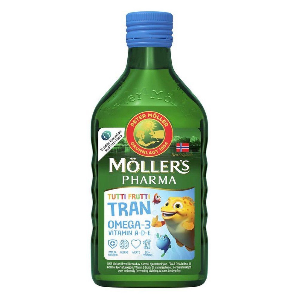 Møllers Pharma cod liver oil with tutti fruit flavor 250 ml