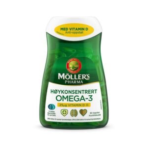 Möller's Pharma Highly concentrated omega3 + vitamin D 80
