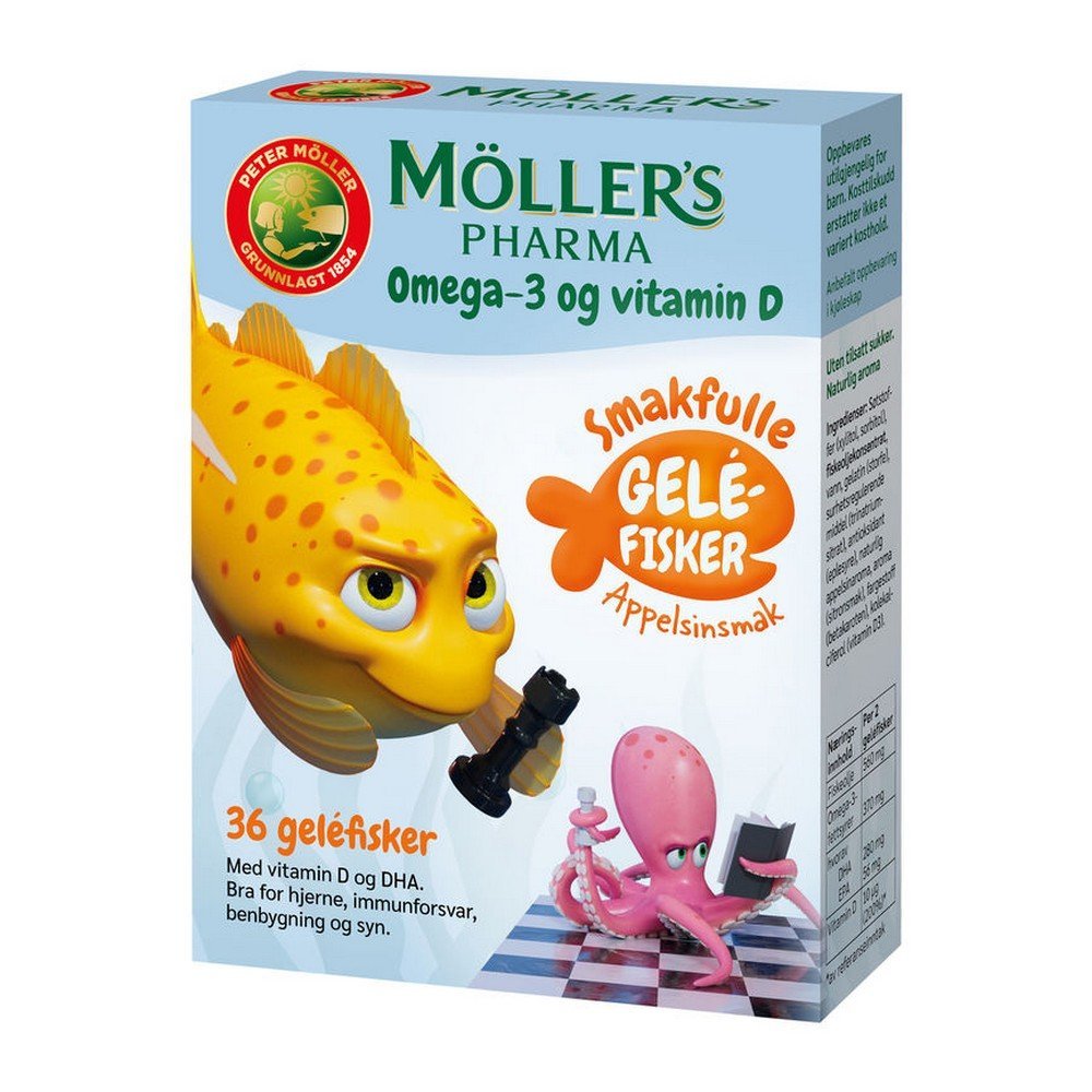 Möller's Pharma Omega3 jelly fish 36