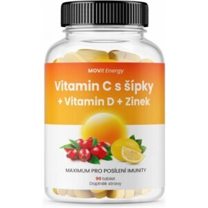 MOVit Vitamin C 1200 mg + Vitamin D + Zinc PREMIUM 90, MOVit Vitamin C 1200 mg + Vitamin D + Zinek PREMIUM 90