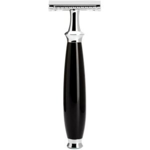 MÜHLE safety razor - Purist series - black precious resin,MÜHLE Rasierhobel - Purist Serie - Edelharz schwarz