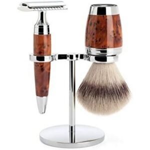 Mühle Stylo Series Shaving Set-Thuja Wood,Mühle Stylo Series Rasierset aus Thujaholz