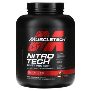 MuscleTech, NitroTech, Whey Peptides, Milk Chocolate, 1.81 kg (4 lbs.),MuscleTech, NitroTech, Molkenpeptide, Milchschokolade, 1,81 kg (4 lbs.)