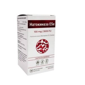 Natokinase with Vitamin E and Selenium, 100MG/3000 FU, 30, Натокиназа с Витамини Е и Селен,