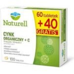 NATURELL ORGANIC ZINC + C, TABLETS, 100 PIECES, NATURELL ORGANIC CYNK + C, TABLETKI, 100 SZT