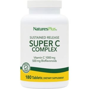 Natures Plus Super C Complex 1000mg (Vitamin C) S/R 180 Tablets (404g), Natures Plus Super C Complex 1000 mg (Vitamin C) S/R 180 Tabletten (404 g)