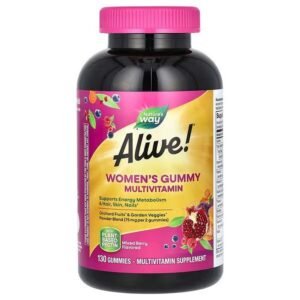 Nature's Way, Alive! Women's Gummy Complete Multivitamin, berry mix, 130 fruit gums,Nature's Way, Alive! Women's Gummy Complete Multivitamin, Beerenmix, 130 Fruchtgummis